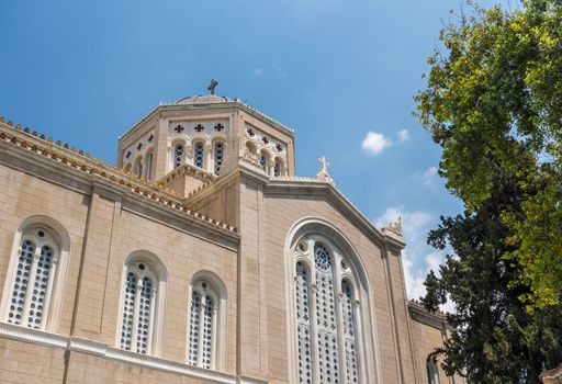Exterior of Metropolitan Cathedral in Athens