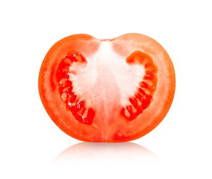 Fresh tomatoe isolated on white background, Raw food