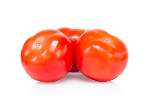 Fresh tomatoe isolated on white background, Raw food