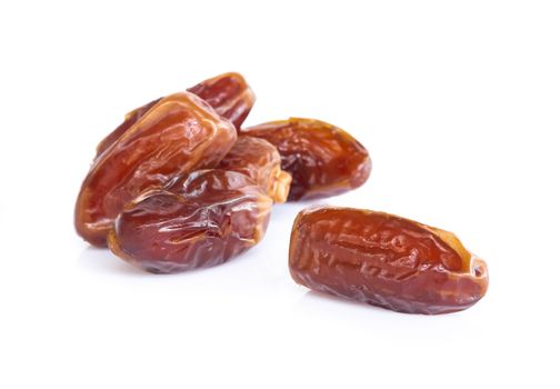 Date palm isolated on white blackground, Food healthy concept