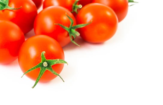 Fresh tomatoe isolated on white background, Raw food