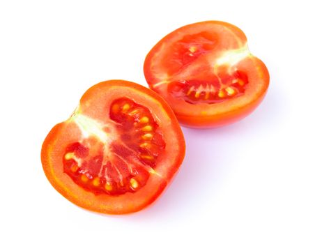 Fresh tomatoe isolated on white background, Raw food