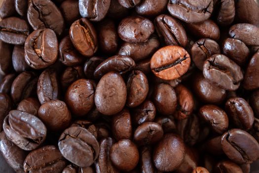 Close up coffee beans background, stock photo