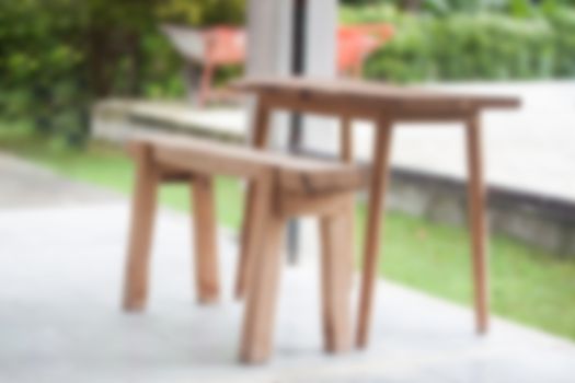 Wooden bench in the park, stock photo