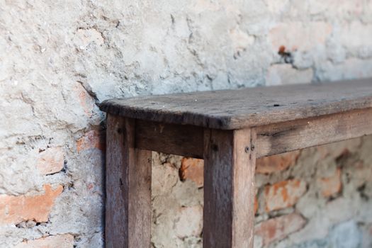 Wooden bench in the garden , stock photo