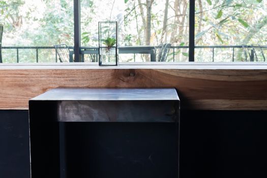 Interior design of coffee shop, stock photo