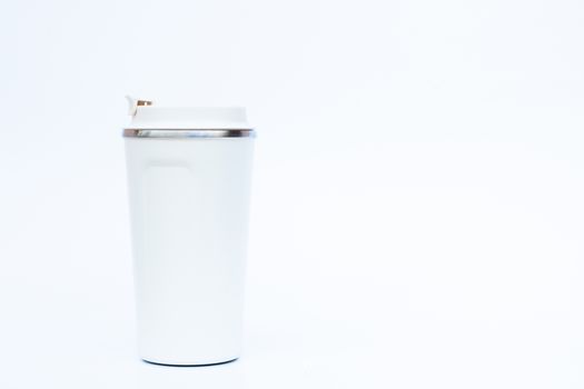 Tumbler isolated on white background, stock photo