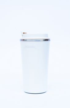 Tumbler isolated on white background, stock photo