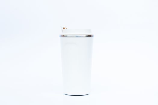 Tumbler isolated on white background, stock photo