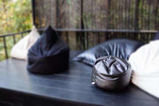 Garden decorated in coffee shop, stock photo