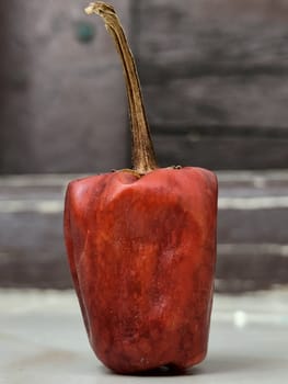 Closeup view of isolated habanero capsicum