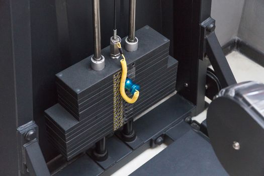 stack weights in gym bodybuilding equipment