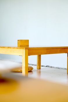 Interior of Minimalist style dining room.