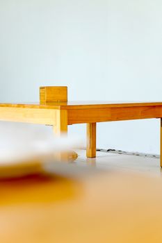 Interior of Minimalist style dining room.