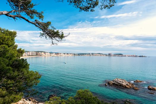 Detail of the Spanish coast (Costa Brava)