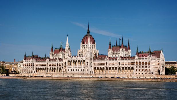 Budapest, the building of the Parliament (Hungary) 