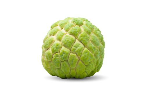 Fresh sugar apple isolated on white background. Food and healthy concept