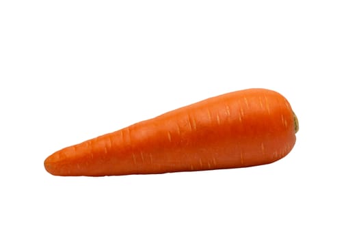 Fresh carrots isolated on white background. Close up of Carrots.