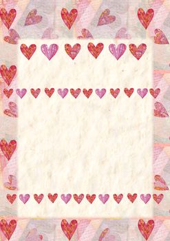 Heart, greeting card.  Colorful watercolor can be used for wallpaper, pattern fills, web page background, surface textures, textiles, cards, postcards