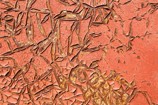 Metal rust texture of brown color