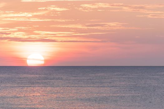 sunset over the Andaman sea at Phuket Island