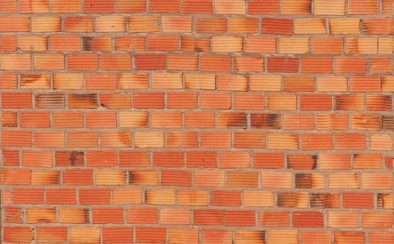 red brick wall under construction background