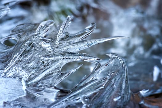 Interesting ice form in winter