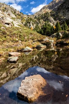 Beautiful mountain lake in Spain (Pyreness)