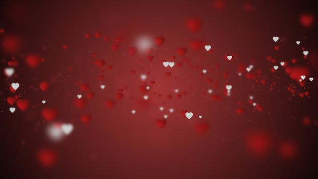 Valentines’s day concept. Abstract background with hearts.