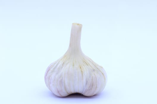 Fresh garlic isolated on white background,clipping path