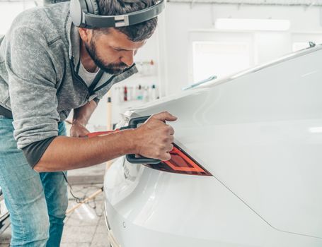 repair and maintenance of the car body by polishing. application of a special ceramic preparation for protection and gloss.