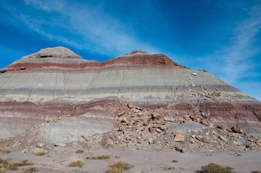 Colorful mesas in the painted desert of Arizona.