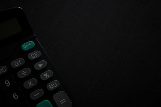 Financial concepts, calculators in dark tone for filling bright colored symbols