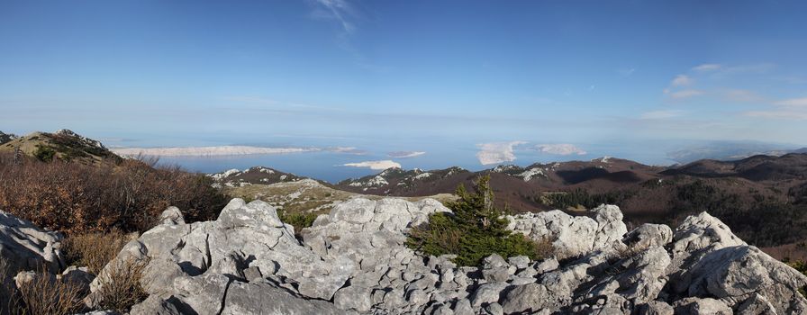 View of islands from the top Zavizan