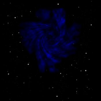 Distant flickering star array and cold cosmic nebula. "Elements of this image furnished by NASA".