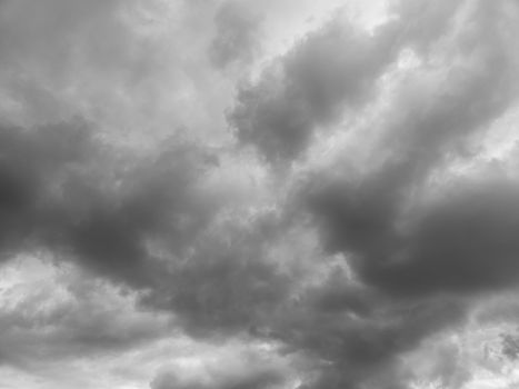 storm clouds background view from ground surface