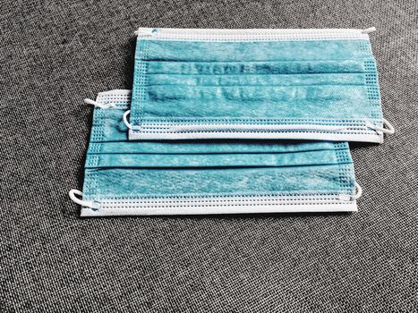 Surgical face masks for preventing infection during coronavirus pandemic, healthcare and hygiene