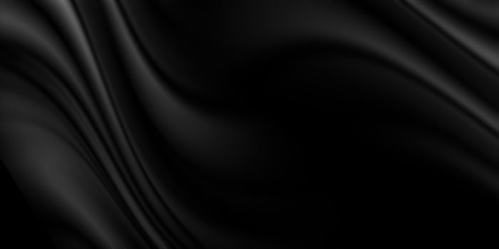 Black luxury fabric background with copy space