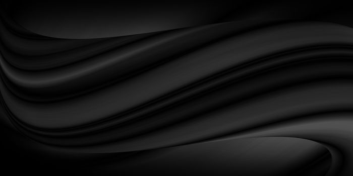 Abstract black luxury fabric background with copy space