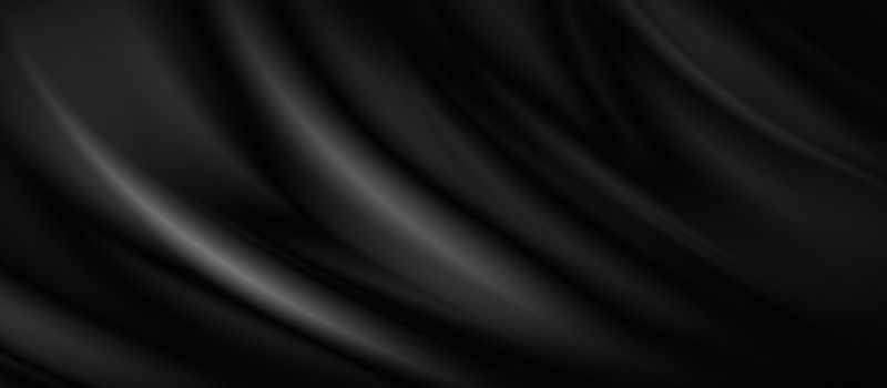 Black luxury fabric background with copy space