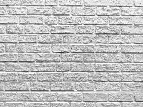 White brick wall texture background