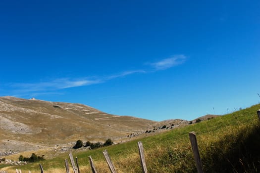 A hill on the Bjelasnica mountain. Bjelasnica Mountain, Bosnia and Herzegovina.