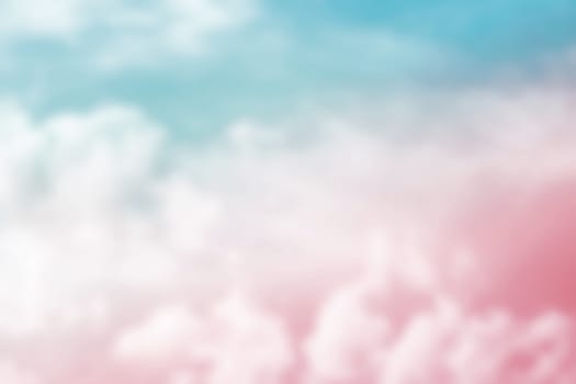 Abstract blurred summer sky with cloud background