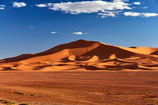 Sand dunes in the Sahara Desert, Merzouga, Morocco