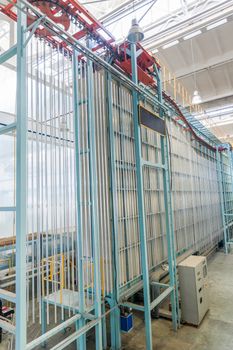 drying of aluminum profiles on a conveyor belt