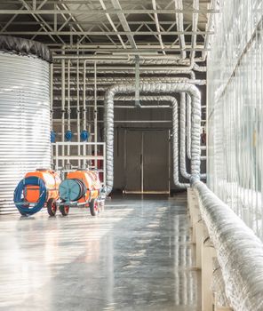 the pipeline and water tank in the industry