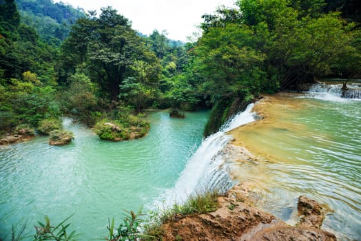 Thi Lo Su(Tee Lor Su) waterfall in Umphang Wildlife Sanctuary. Thi Lo Su is claimed to be the largest and highest waterfall in northwestern Thailand.