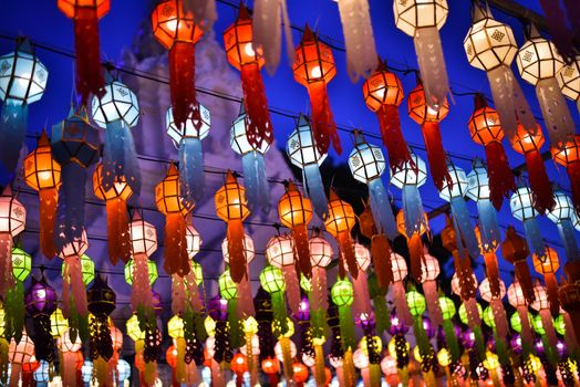 Lanterns for both Thai and Chinese happiness festivals