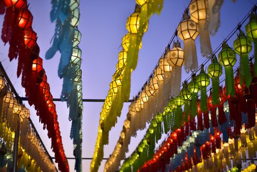 Lanterns for both Thai and Chinese happiness festivals