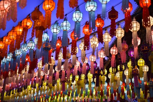 Lanterns for both Thai and Chinese happiness festivals